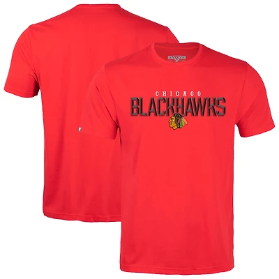 Men's Levelwear Red Chicago Blackhawks Richmond Carve T-Shirt