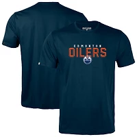 Men's Levelwear Navy Edmonton Oilers Richmond Carve T-Shirt