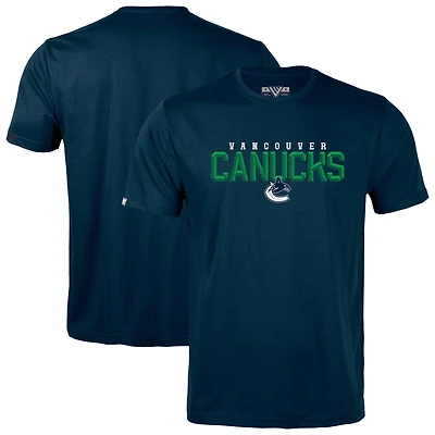 Men's Levelwear Navy Vancouver Canucks Richmond Carve T-Shirt