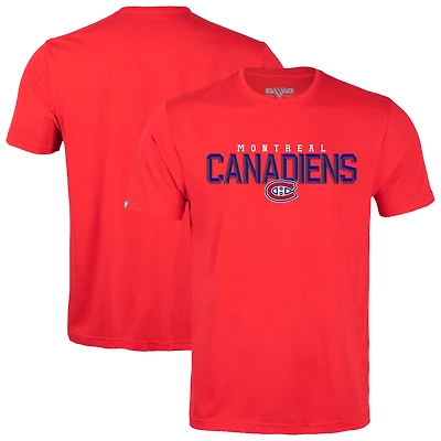 Men's Levelwear Red Montreal Canadiens Richmond Carve T-Shirt