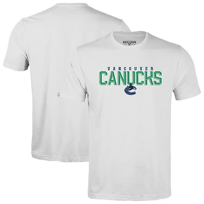 Men's Levelwear White Vancouver Canucks Richmond Carve T-Shirt
