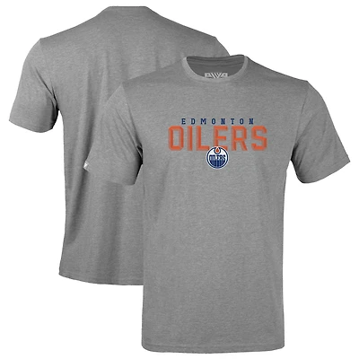 Men's Levelwear Gray Edmonton Oilers Richmond Carve T-Shirt