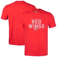 Men's Levelwear Red Detroit Wings Richmond Carve T-Shirt