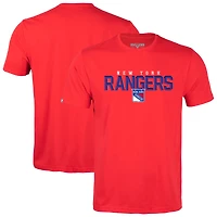 Men's Levelwear Red New York Rangers Richmond Carve T-Shirt