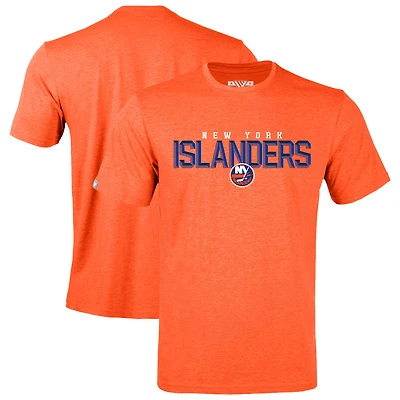 Men's Levelwear Heather Orange New York Islanders Richmond Carve T-Shirt