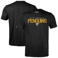 Men's Levelwear Black Pittsburgh Penguins Richmond Carve T-Shirt