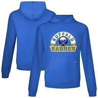 Men's Levelwear Royal Buffalo Sabres Relay Banner Arch Pullover Hoodie