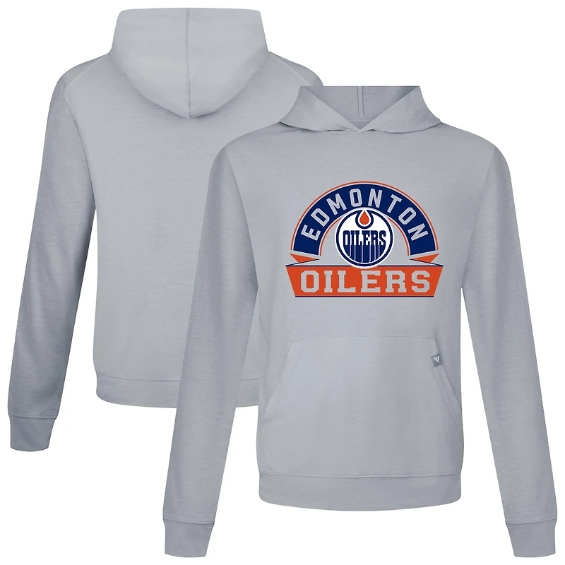 Men's Levelwear Edmonton Oilers Relay Banner Arch Pullover Hoodie