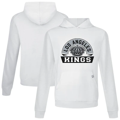 Men's Levelwear White Los Angeles Kings Relay Banner Arch Pullover Hoodie