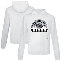Men's Levelwear White Los Angeles Kings Relay Banner Arch Pullover Hoodie