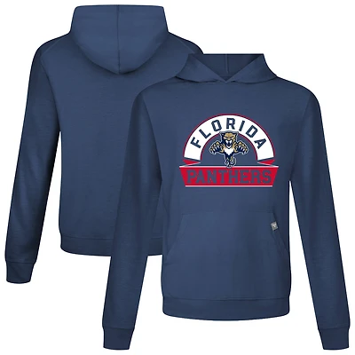 Men's Levelwear Navy Florida Panthers Relay Banner Arch Pullover Hoodie