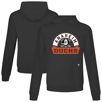 Men's Levelwear Anaheim Ducks Relay Banner Arch Pullover Hoodie