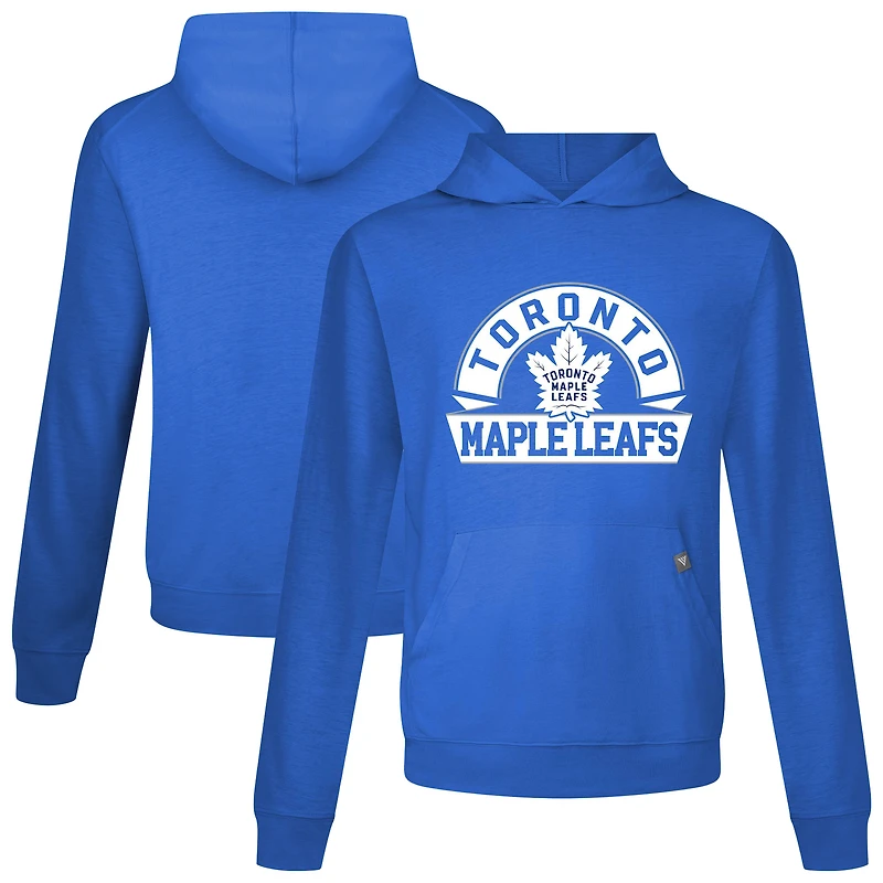 Men's Levelwear Royal Toronto Maple Leafs Relay Banner Arch Pullover Hoodie