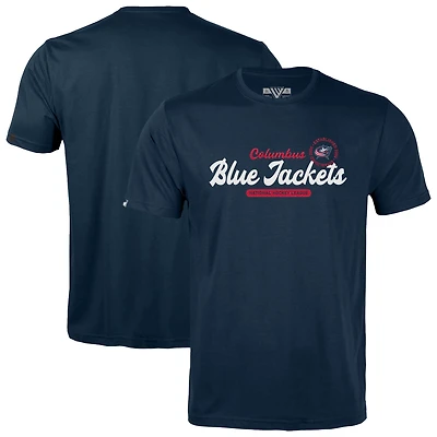Youth Levelwear  Navy Columbus Blue Jackets Little Richmond Monument T-Shirt