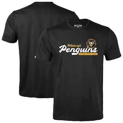Youth Levelwear  Black Pittsburgh Penguins Little Richmond Monument T-Shirt