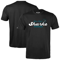 Youth Levelwear  Black San Jose Sharks Little Richmond Monument T-Shirt