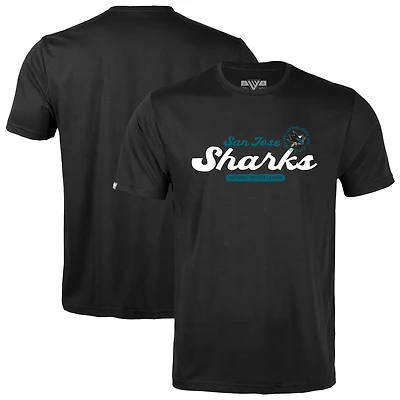 Youth Levelwear  Black San Jose Sharks Little Richmond Monument T-Shirt