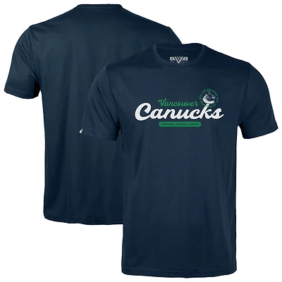 Youth Levelwear  Navy Vancouver Canucks Little Richmond Monument T-Shirt