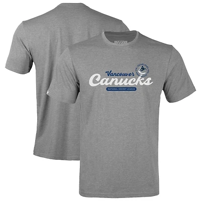 Youth Levelwear  Gray Vancouver Canucks Little Richmond Monument T-Shirt