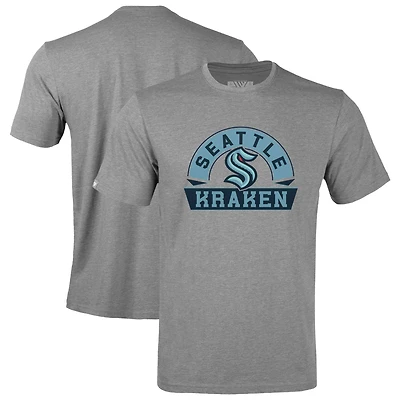 Youth Levelwear  Gray Seattle Kraken Little Richmond Banner Arch T-Shirt