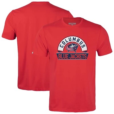 Youth Levelwear  Red Columbus Blue Jackets Little Richmond Banner Arch T-Shirt