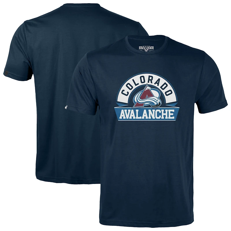 Youth Levelwear  Navy Colorado Avalanche Little Richmond Banner Arch T-Shirt