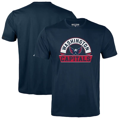 Youth Levelwear  Navy Washington Capitals Little Richmond Banner Arch T-Shirt