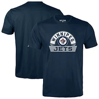 Youth Levelwear  Navy Winnipeg Jets Little Richmond Banner Arch T-Shirt