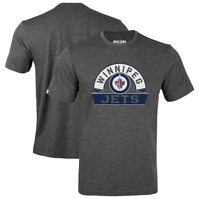 Youth Levelwear  Gray Winnipeg Jets Little Richmond Banner Arch T-Shirt
