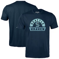 Youth Levelwear  Navy Seattle Kraken Little Richmond Banner Arch T-Shirt