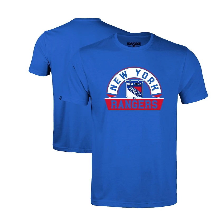 Youth Levelwear  Royal New York Rangers Little Richmond Banner Arch T-Shirt