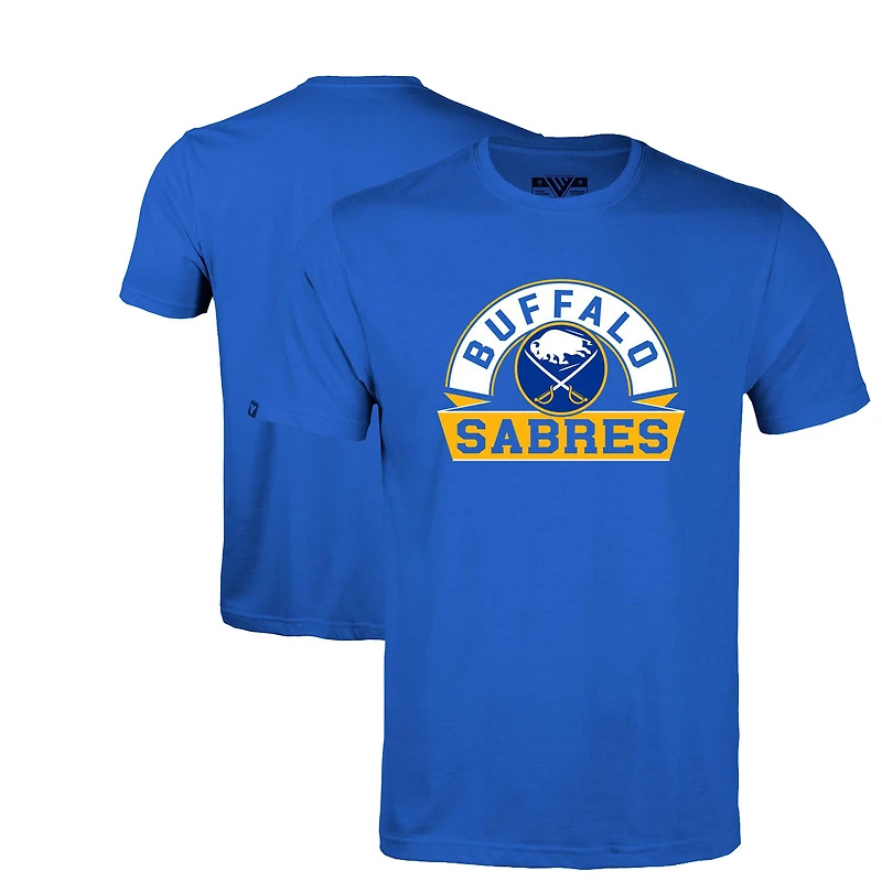 Youth Levelwear  Royal Buffalo Sabres Little Richmond Banner Arch T-Shirt