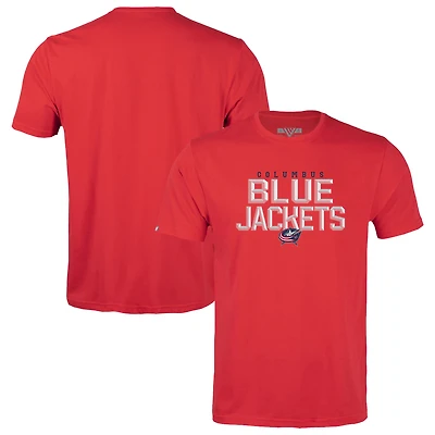 Youth Levelwear  Red Columbus Blue Jackets Little Richmond Carve T-Shirt