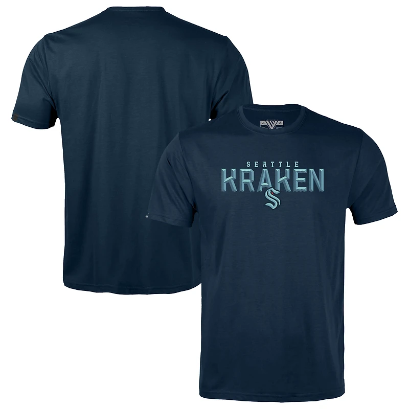 Youth Levelwear Deep Sea Blue Seattle Kraken Little Richmond Carve T-Shirt