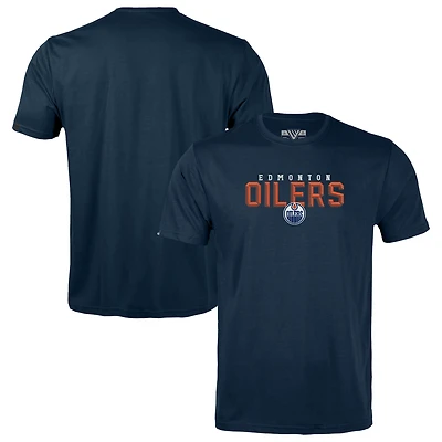 Youth Levelwear  Navy Edmonton Oilers Little Richmond Carve T-Shirt