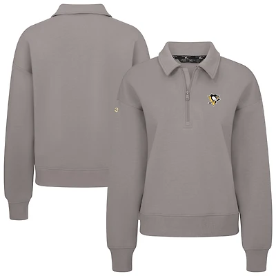 Women's Levelwear Pittsburgh Penguins Canmore Quarter-Zip Pullover