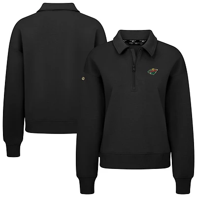 Women's Levelwear Minnesota Wild Canmore Quarter-Zip Pullover
