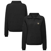 Women's Levelwear  Black Pittsburgh Penguins Camden Quarter-Zip Pullover