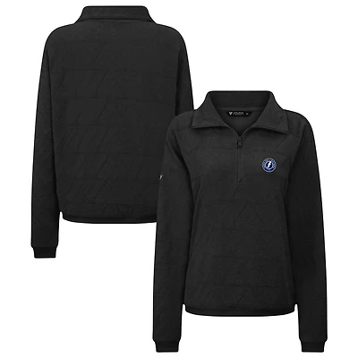 Women's Levelwear  Black Tampa Bay Lightning Camden Quarter-Zip Pullover