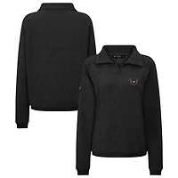 Women's Levelwear  Black Washington Capitals Camden Quarter-Zip Pullover