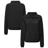 Women's Levelwear  Black San Jose Sharks Camden Quarter-Zip Pullover