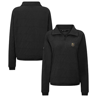 Women's Levelwear  Black Vegas Golden Knights Camden Quarter-Zip Pullover