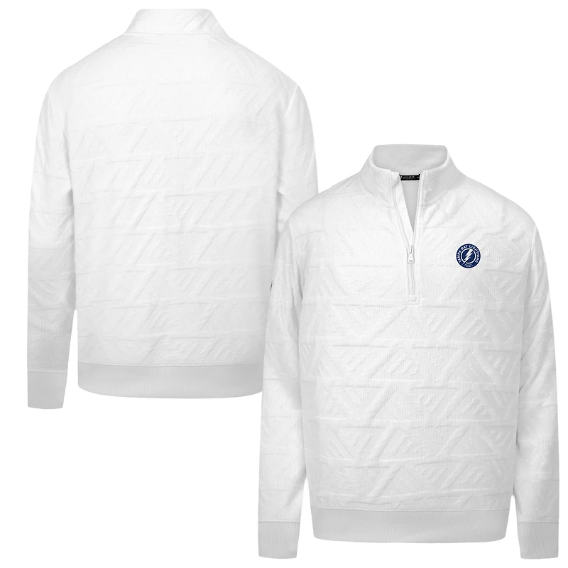 Men's Levelwear  White Tampa Bay Lightning Camden Quarter-Zip Pullover