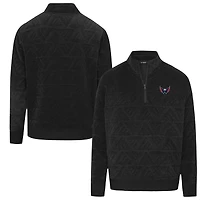 Men's Levelwear  Black Washington Capitals Camden Quarter-Zip Pullover