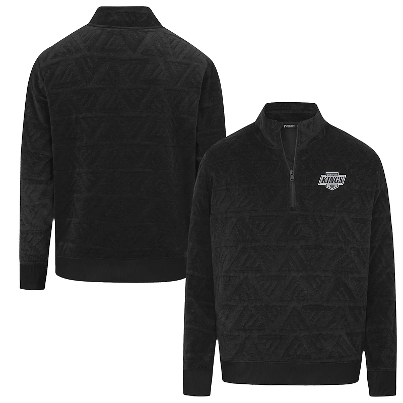 Men's Levelwear  Black Los Angeles Kings Camden Quarter-Zip Pullover