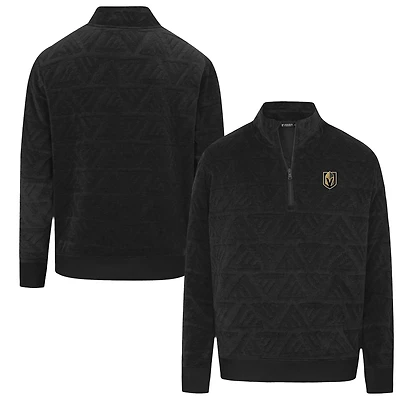 Men's Levelwear  Black Vegas Golden Knights Camden Quarter-Zip Pullover
