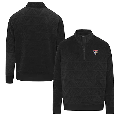 Men's Levelwear  Black Florida Panthers Camden Quarter-Zip Pullover