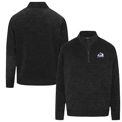 Men's Levelwear  Black Colorado Avalanche Camden Quarter-Zip Pullover