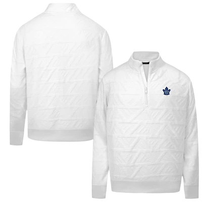 Men's Levelwear  White Toronto Maple Leafs Camden Quarter-Zip Pullover
