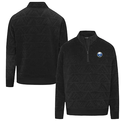 Men's Levelwear  Black Buffalo Sabres Camden Quarter-Zip Pullover